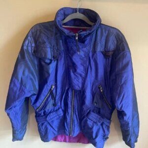 Vintage 80s Mountain Goat Ski Jacket. Size Medium Purple. Great Vintage Cond…